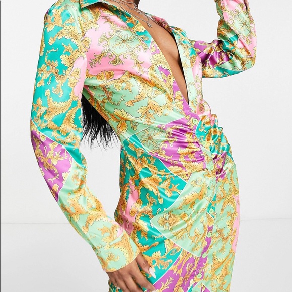 The Tropical Print Mid Dress - Picture 2 of 4